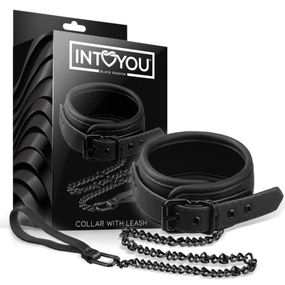 INTOYOU BLACK SHADOW - COLLAR CON CORREA CUERO VEGANO