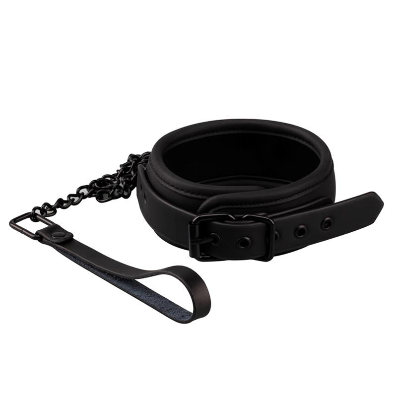 INTOYOU BLACK SHADOW - COLLAR CON CORREA CUERO VEGANO