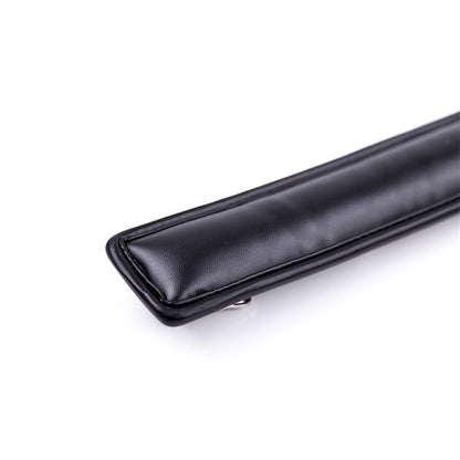 LATETOBED BDSM LINE - COLLAR CON CORREA DE METAL E INTERIOR ACOLCHADO NEGRO