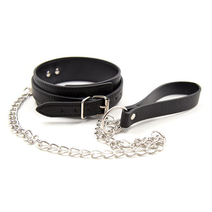 LATETOBED BDSM LINE - COLLAR CON CORREA DE PATRÓN DE SERPIENTE