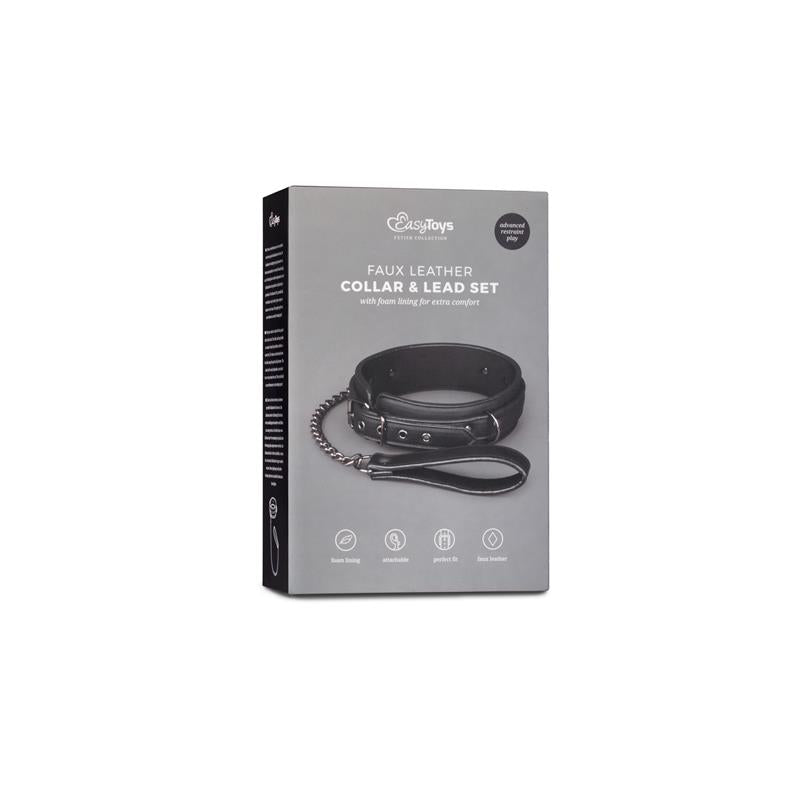 EASYTOYS - COLLAR CON CORREA NEGRO
