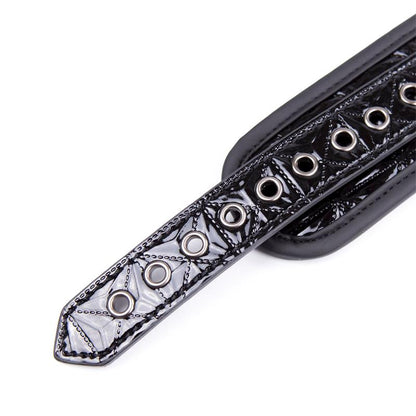 BEGME - BLACK EDITION COLLAR CUERO VEGANO CON FORRO DE NEOPRENO