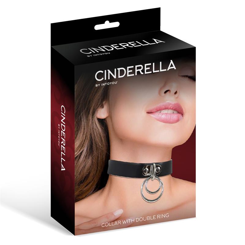 COQUETTE CHIC DESIRE - CHOKER CUERO VEGANO DOBLE ANILLA