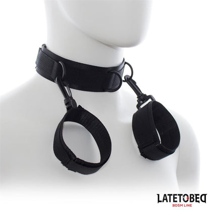 LATETOBED BDSM LINE - COLLAR CON ESPOSAS NYLON TALLA ÚNICA