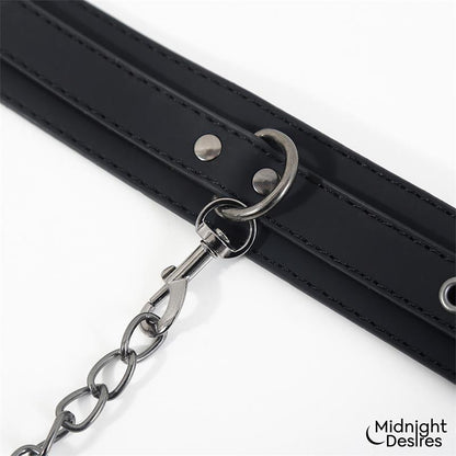 MIDNIGHT DESIRES - COLLAR CON ESPOSAS PARA TOBILLOS CON CADENA