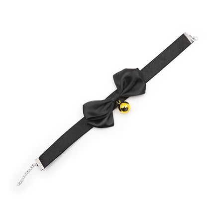 LATETOBED BDSM LINE - COLLAR CON LAZO Y CASCABEL 29 CM NEGRO M