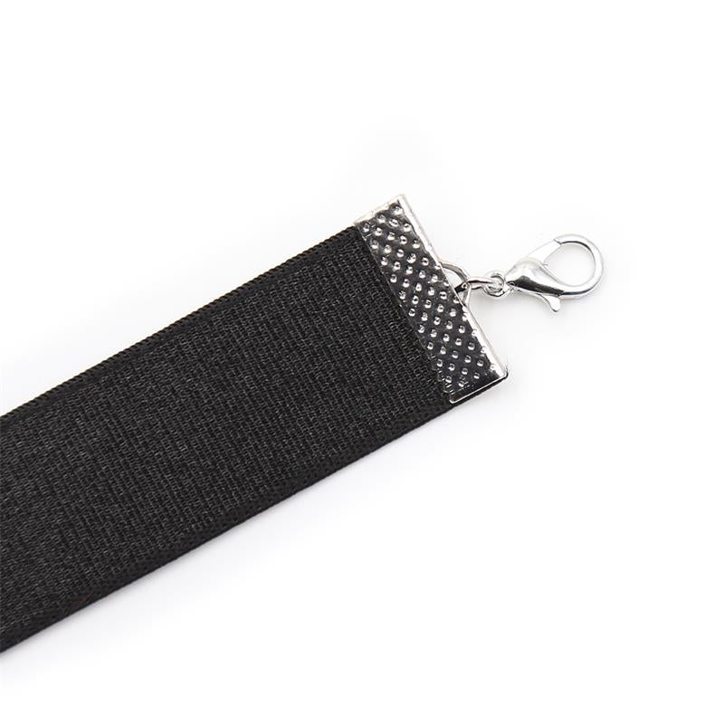 LATETOBED BDSM LINE - COLLAR CON LAZO Y CASCABEL 29 CM NEGRO M