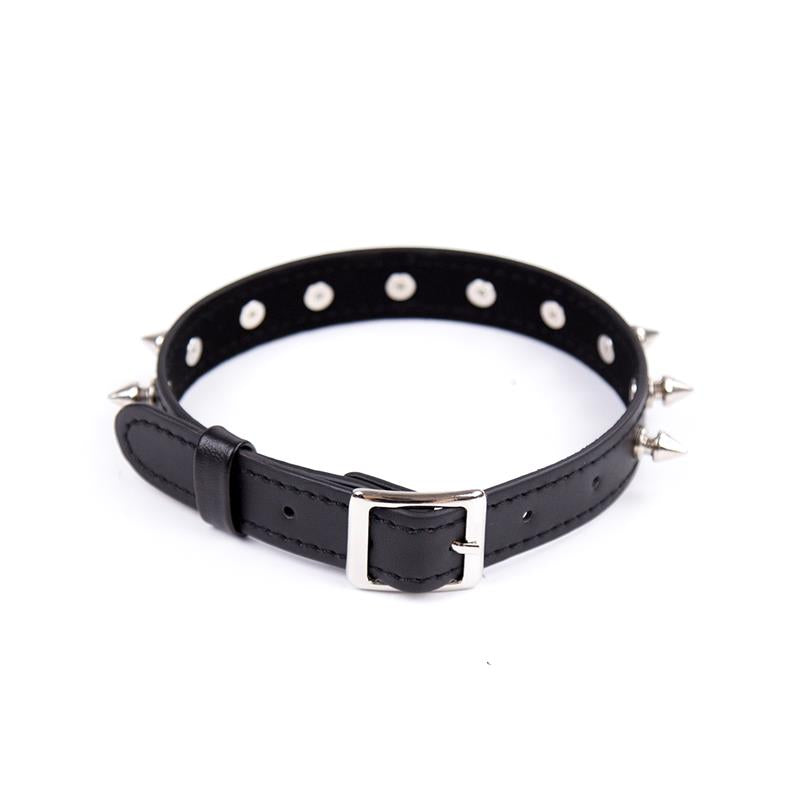 LATETOBED BDSM LINE - COLLAR CON PINCHOS AJUSTABLE 43 CM NEGRO