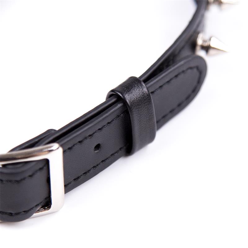 LATETOBED BDSM LINE - COLLAR CON PINCHOS AJUSTABLE 43 CM NEGRO