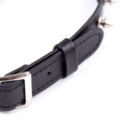 LATETOBED BDSM LINE - COLLAR CON PINCHOS AJUSTABLE 43 CM NEGRO