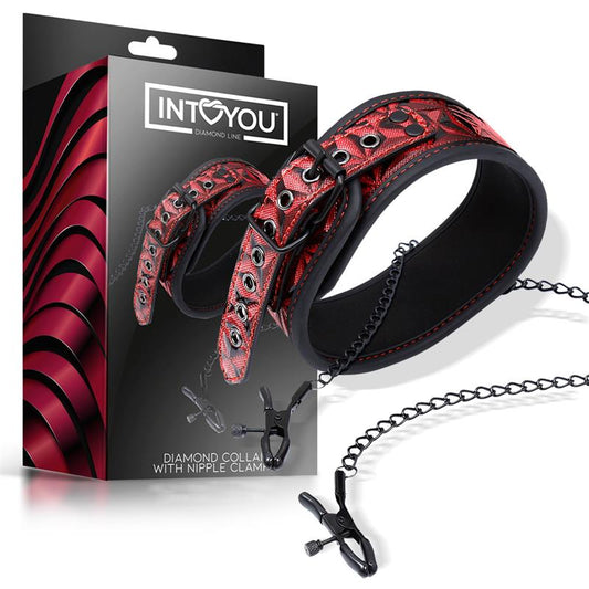 DIAMOND LINE - COLLAR CON PINZAS PARA LOS PEZONES DIAMOND CUERPO VEGANO