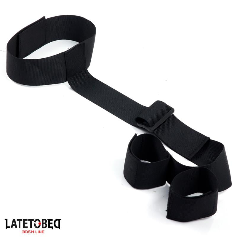 LATETOBED BDSM LINE - COLLAR CON RESTRICCIONES AJUSTABLE CON VELCRO