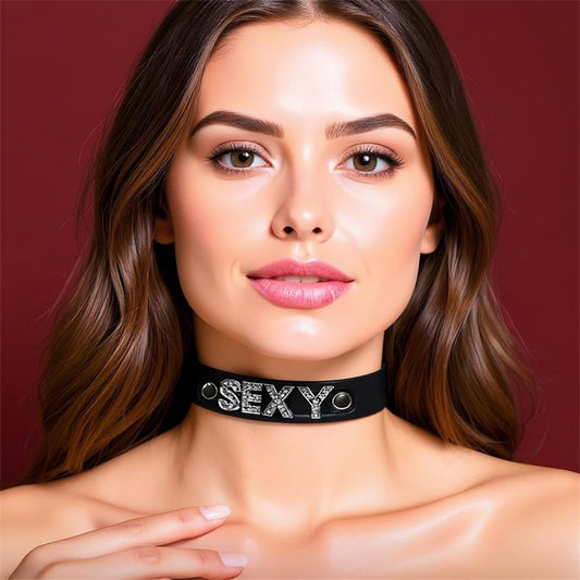 CINDERELLA - COLLAR CUERO VEGANO SEXY TALLA ÚNICA