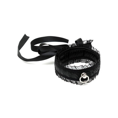 BONDAGE PLAY - COLLAR DE SATÉN NEGRO