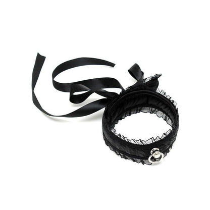 BONDAGE PLAY - COLLAR DE SATÉN NEGRO