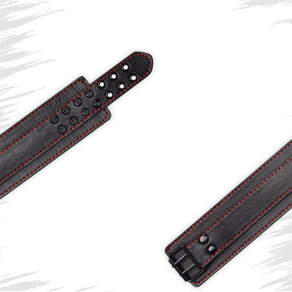 LOVETOY - COLLAR Y CORREA  BONDAGE NEGRO