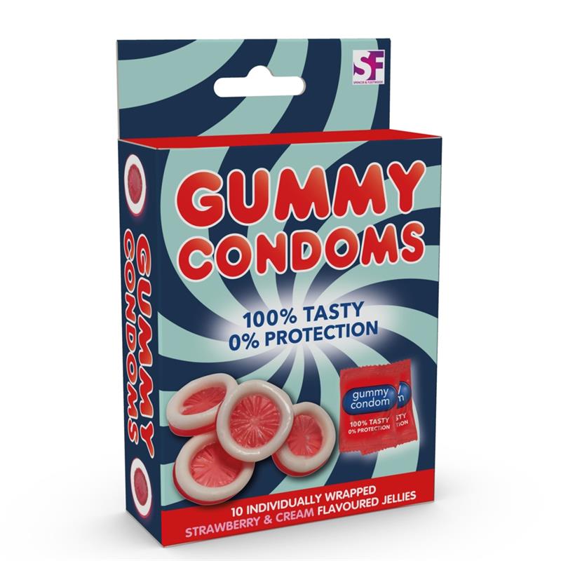 SPENCER & FLEETWOOD - CONDONES DE GOMINOLA FRESA Y CREMA