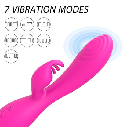 NALONE - CONEJITO VIBRADOR MAGIC STICK CON PULSACIÓN FUCSIA