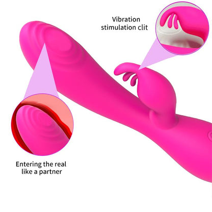 NALONE - CONEJITO VIBRADOR MAGIC STICK CON PULSACIÓN FUCSIA