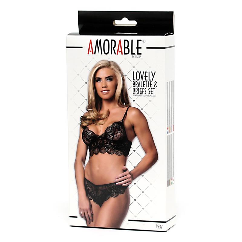 AMORABLE - SET 2 PIEZAS SUJETADOR CON BRAGUITA