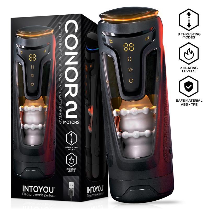 INTOYOU - CONOR MASTURBADOR MASCULINO CON THRUSTING, VIBRACIÓN Y CALOR