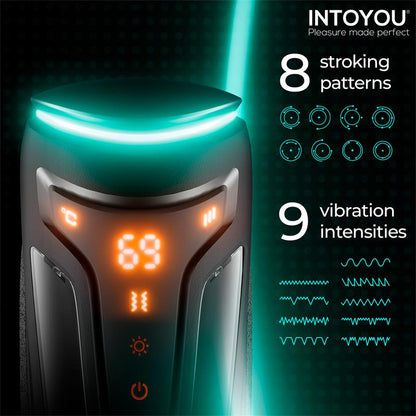 INTOYOU - CONOR MASTURBADOR MASCULINO CON THRUSTING, VIBRACIÓN Y CALOR