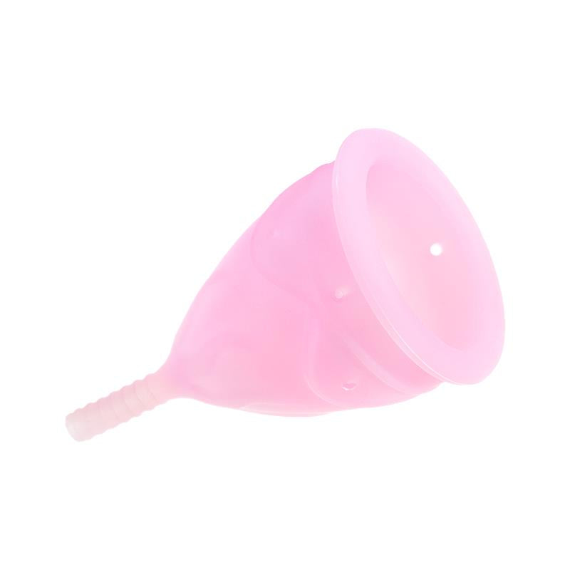 FEMINTIMATE - COPA MENSTRUAL ÈVE ROSA TALLA S SILICONA PLATINO