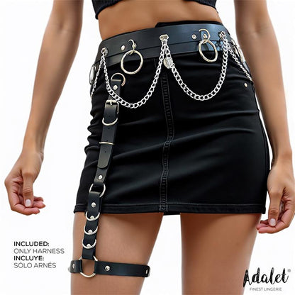 ADALET LINGERIE - CORAL ARNÉS CADERA Y PIERNA CADENAS TALLA ÚNICA
