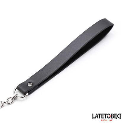 LATETOBED BDSM LINE - CORREA METÁLICA NEGRA 100CM