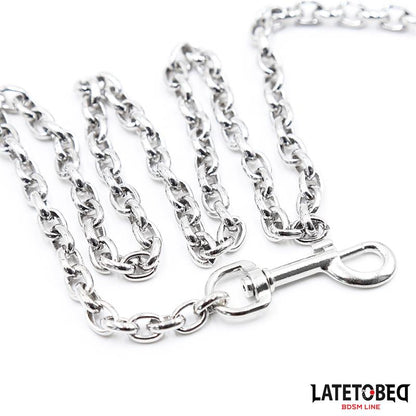 LATETOBED BDSM LINE - CORREA METÁLICA NEGRA 100CM