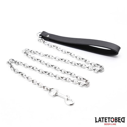 LATETOBED BDSM LINE - CORREA METÁLICA NEGRA 100CM