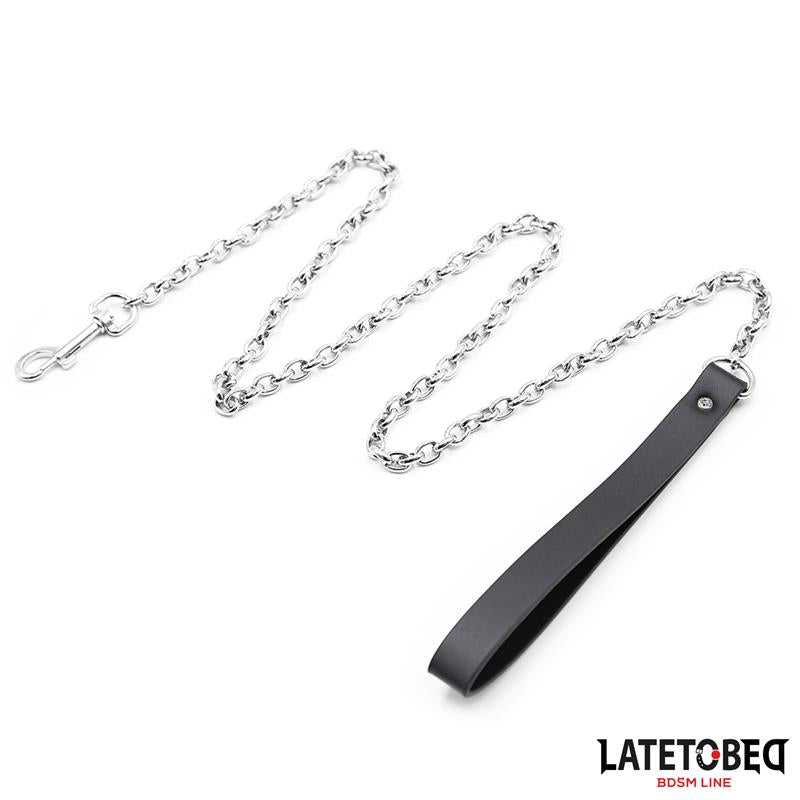 LATETOBED BDSM LINE - CORREA METÁLICA NEGRA 100CM