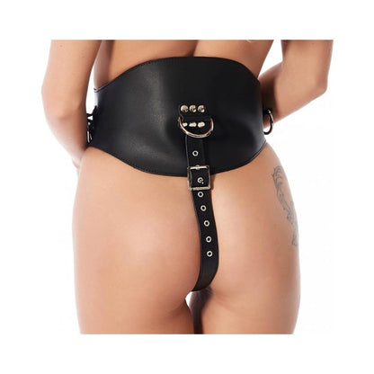 BONDAGE PLAY - CORSET CON DILDO DE LÁTEX