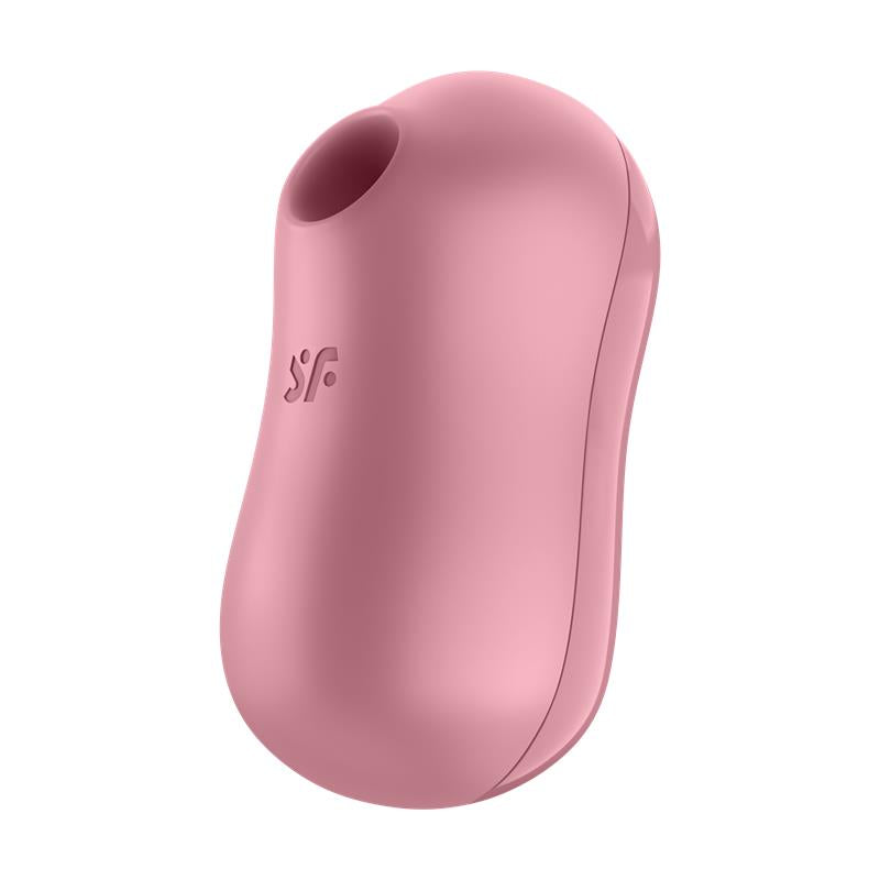 SATISFYER - COTTON CANDY SUCCIONADOR DE CLÍTORIS Y VIBRADOR LIGHT RED