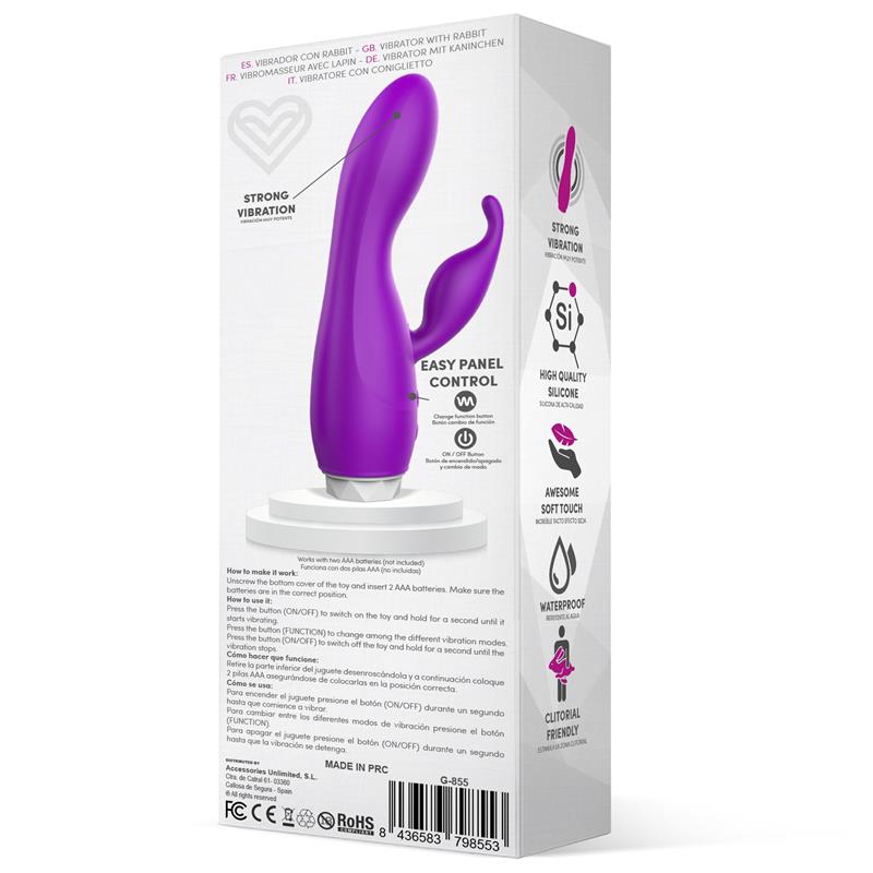 LATETOBED - COUBY SILICONE RABBIT PURPLE VIBRATOR