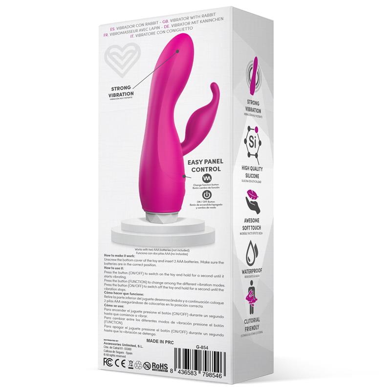LATETOBED - COUBY VIBRADOR DE CONEJITO SILICONA ROSA