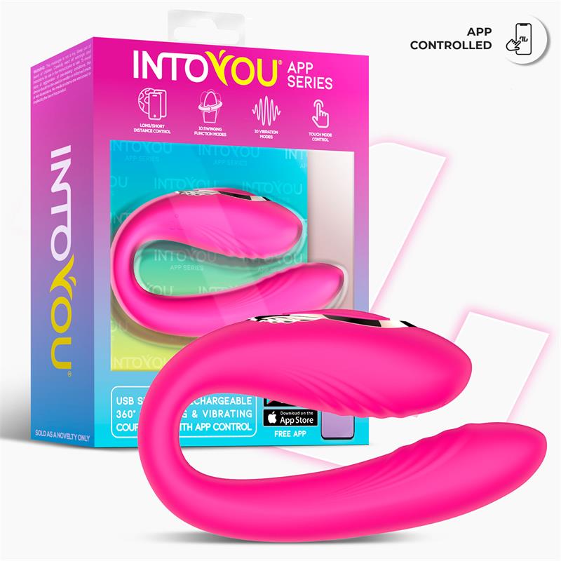 INTOYOU APP SERIES - COUTY JUGUETE PARA PAREJAS CON OSCILACIÓN 360º CON APP