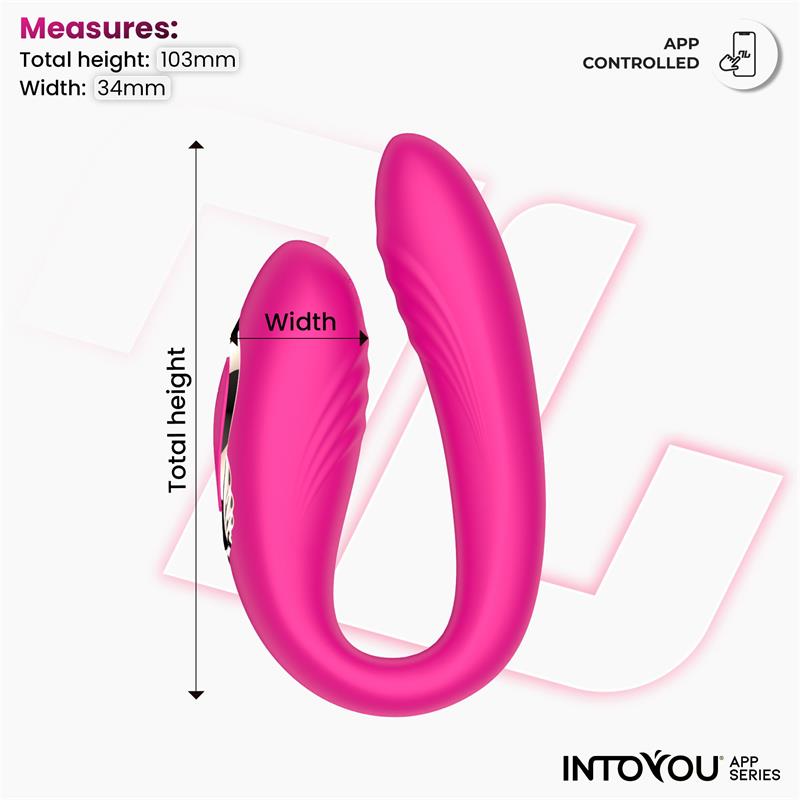 INTOYOU APP SERIES - COUTY JUGUETE PARA PAREJAS CON OSCILACIÓN 360º CON APP