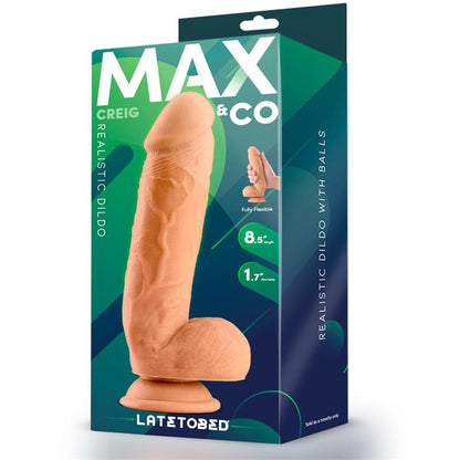 MAX & CO - CREIG DILDO REALISTA CON TESTÍCULOS 8.5 NATURAL