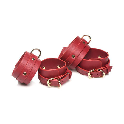 MASTER SERIES - CRIMSON CAPTIVE SET DE ATADURAS AJUSTABLES