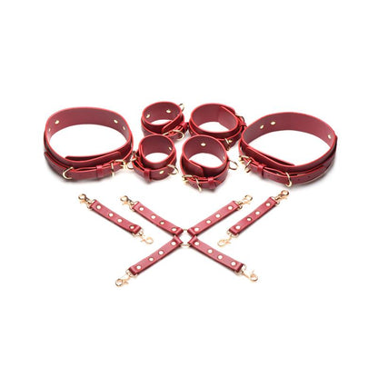 MASTER SERIES - CRIMSON CAPTIVE SET DE ATADURAS AJUSTABLES