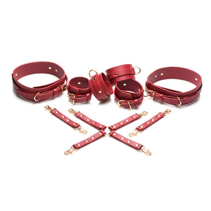 MASTER SERIES - CRIMSON CAPTIVE SET DE ATADURAS AJUSTABLES