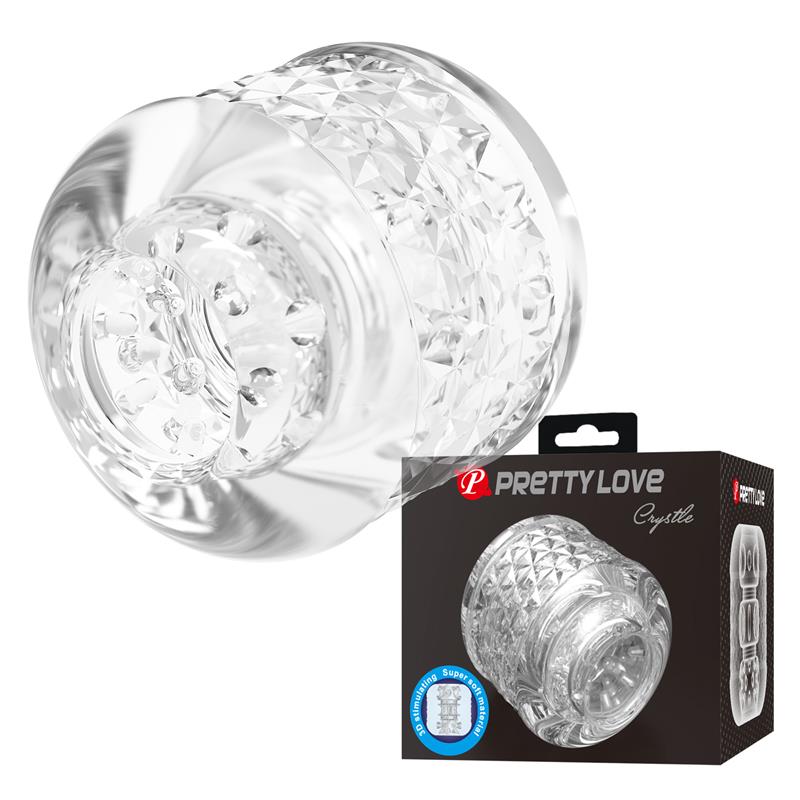 PRETTYLOVE - CRYSTLE 3D MASTURBADOR DOBLE ENTRADA