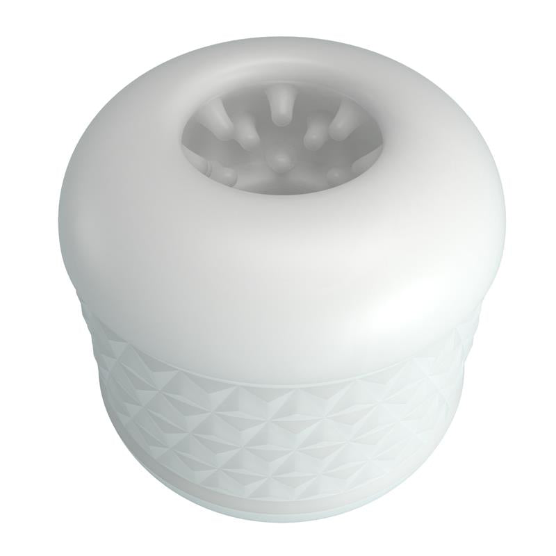 PRETTYLOVE - CRYSTLE MASTURBADOR DOBLE ENTRADA BLANCO