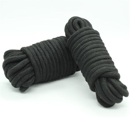 LATETOBED BDSM LINE - CUERDA BONDAGE DE ALGODÓN 10 METROS NEGRO