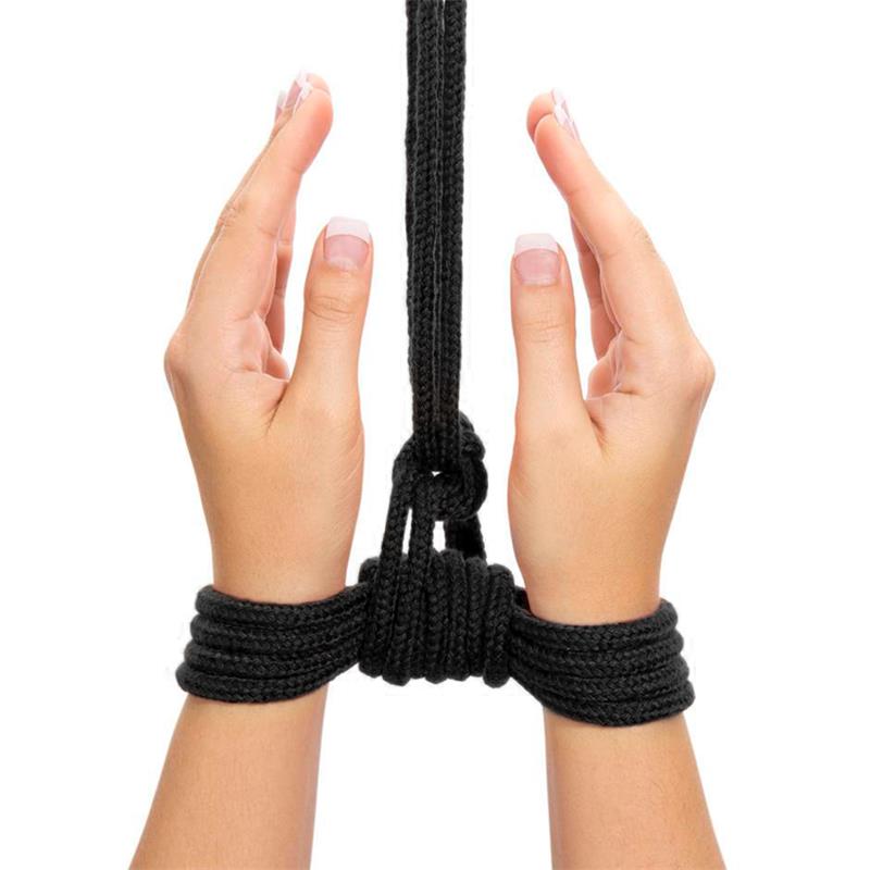 LOVETOY - CUERDA BONDAGE SUAVE NEGRO