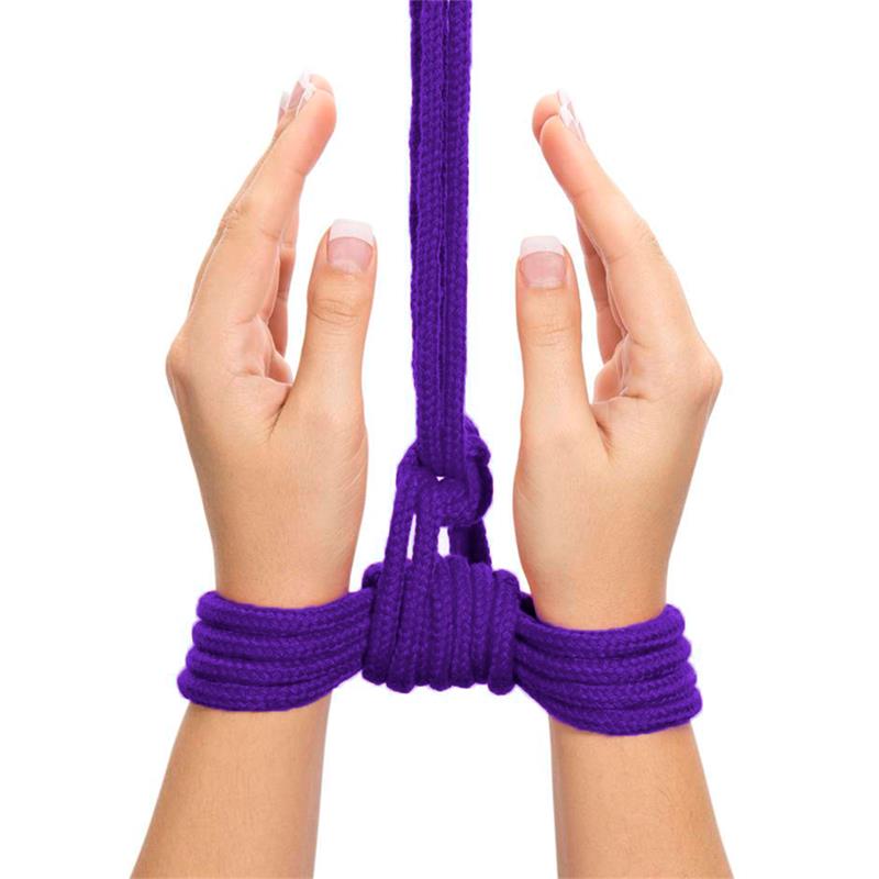 LOVETOY - CUERDA BONDAGE SUAVE PÚRPURA