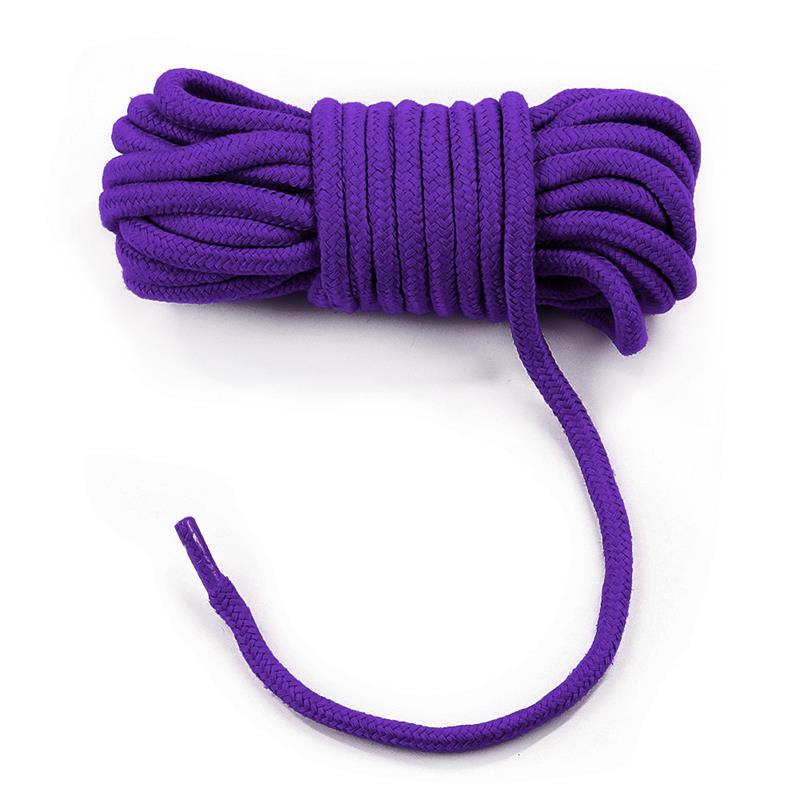 LOVETOY - CUERDA BONDAGE SUAVE PÚRPURA