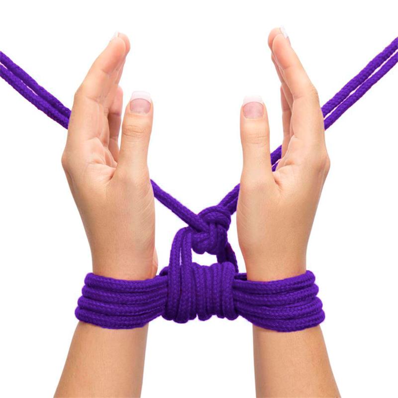 LOVETOY - CUERDA BONDAGE SUAVE PÚRPURA