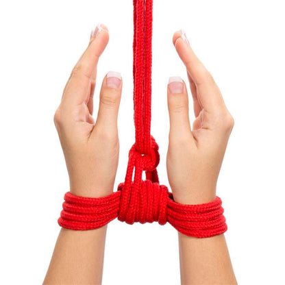 LOVETOY - CUERDA BONDAGE SUAVE ROJO